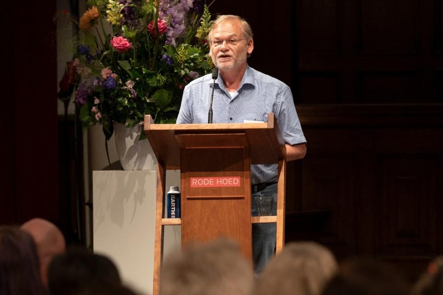 Gerd Busse tijdens de Literaire Vertaaldagen 2022. © Foto: Chris van Houts