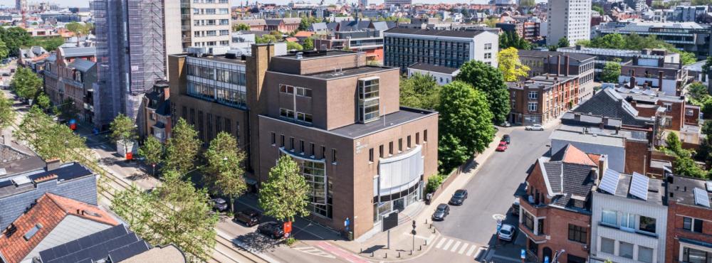 Foto van Campus Mercator van de UGent.