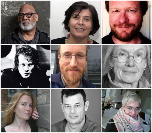 Foto van de winnende auteurs en vertalers.