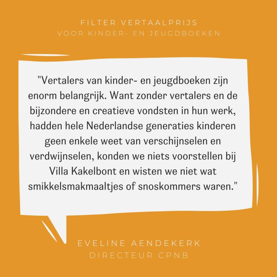 Afbeelding met daarop een quote van Eveline Aendekerk.